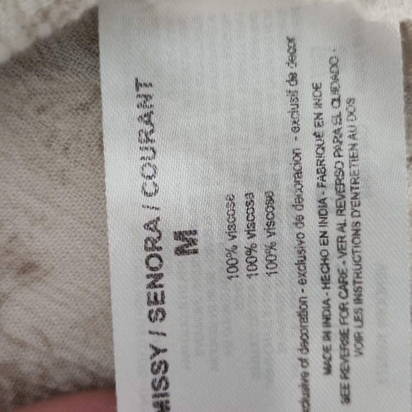 Vintage America Cream Floral Top - Picture 3 of 5